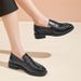 2025 Neue Loafer mit dicker Sohle für Damen, trendige Damenschuhe aus Rindsleder im Herbst, kleiner Blockabsatz im britischen Stil_voghion.com