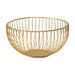 Nordic Minimalist Iron Fruit Bowl – Round Snack Tray In Gold & Black (Small/Medium/Large, Geometric Design, Multi-Purpose Home Decor)_voghion.com