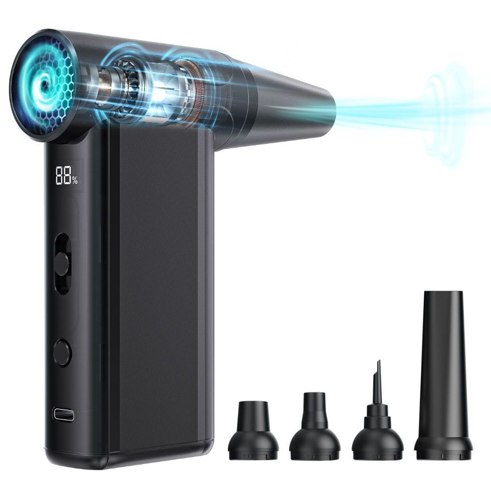 Turbo Handheld Fan - High-Speed Adjustable & Portable For Outdoor/Camping_voghion.com