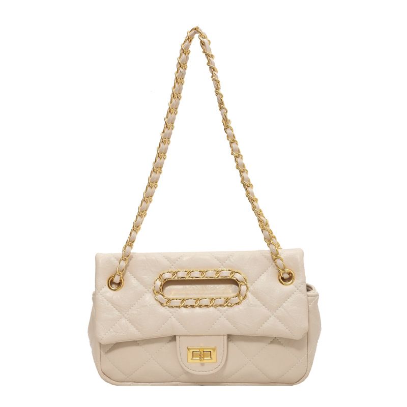 Lingge Embroidered Thread for Women 2024 New Popular Versatile Chain Crossbody Fashion One Shoulder Underarm Small_voghion.com