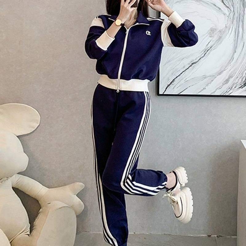 Women's Clothing Sports Suits For Women Early Autumn Jackets And Sweatpants Two Piece Suits_voghion.com