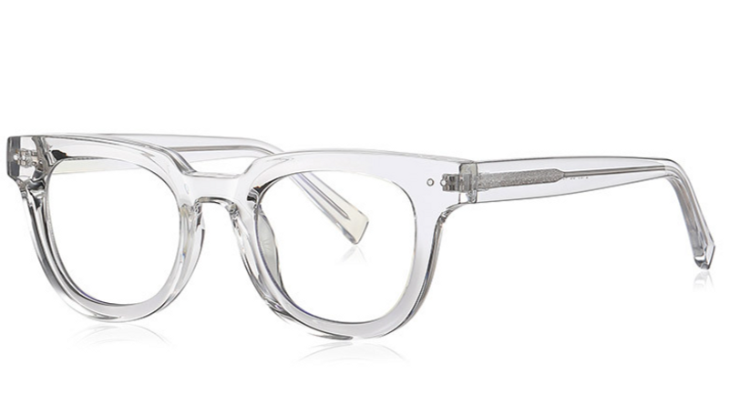 TR90 Rivet Anti Blue Light Glasses Frame Fashion Street Shooting Men And Women Computer Glasses_voghion.com