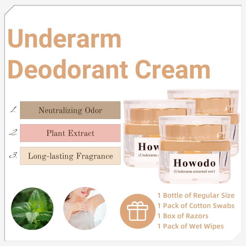 Howodo Natural Deodorant Cream 45g | Aluminum-Free & Chemical-Free | Plant-Based Odor Control | For Men & Women_voghion.com