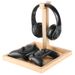 Support de casque en bois massif, support de casque de bureau en bois, support de rangement tridimensionnel simple et créatif_voghion.com