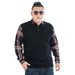 Männer kleidung Frühling und herbst plus casual zwei-stück hemd kragen pullover lose große größe lange-ärmeln T-shirt fett_voghion.com
