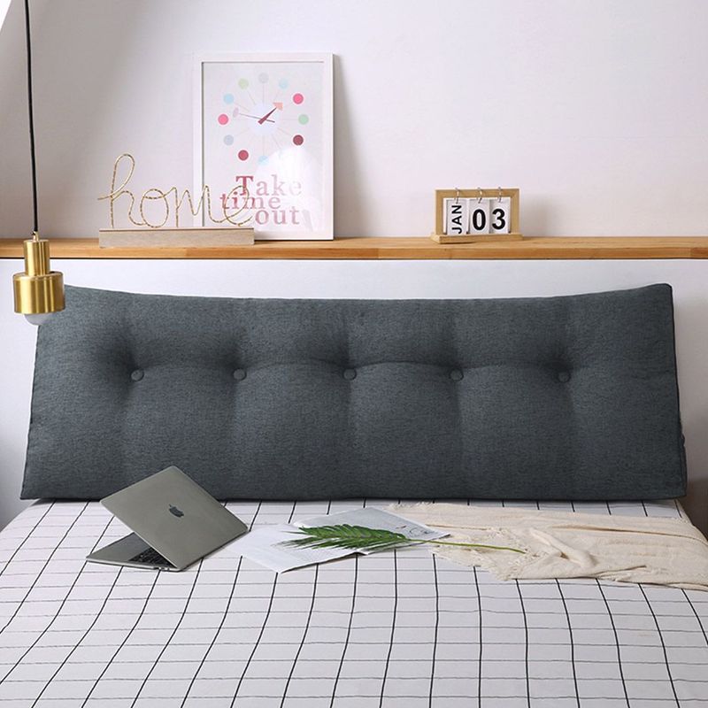 SOGA 100cm Dark Grey Triangular Wedge Bed Pillow Headboard Backrest Bedside Tatami Cushion Home Decor_voghion.com