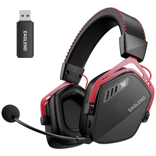 G07 Wireless Gaming Headset With 5.8G Zero Latency, Noise-Canceling Mic, Stereo Sound For PC & Mobile Gaming_voghion.com