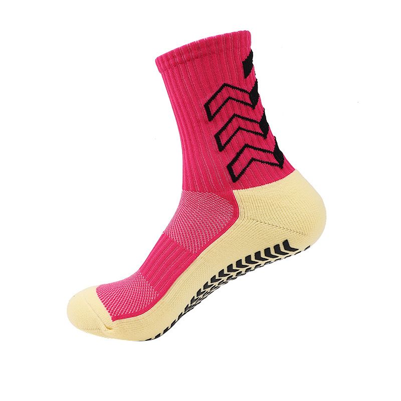 Fußballsocken, spitze, rutschfeste Socken, dicke Handtuchunterseite, professionelle Trainingssocken für Basketball für Männer und Frauen_voghion.com