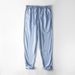 Men's Clothing Linen Jeans Men's Thin Drape Straight Trousers Loose Cotton And Linen Retro Youth Elastic Waist Adjustable Trouser Legs_voghion.com
