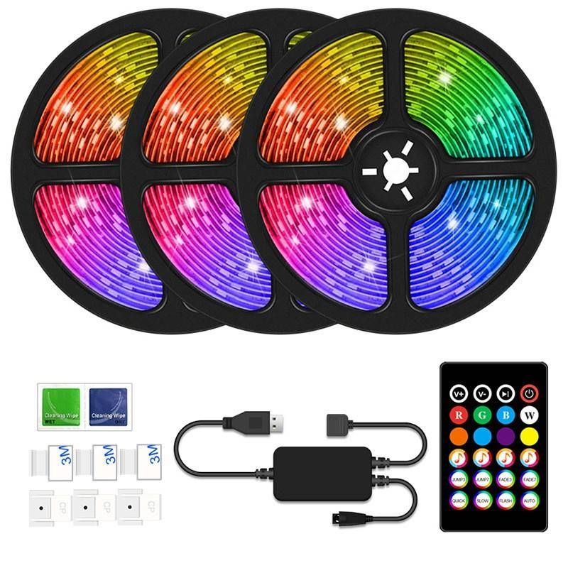 5V Light Strip 5050 Bluetooth Light Strip TV Background Light Strip USB Light Strip Mobile Phone APP_voghion.com