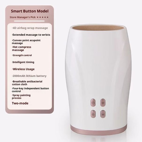 Massaggiatore professionale per le mani con termoterapia e compressione dell'aria - Massaggiatore portatile wireless per dita e polsi per alleviare il dolore_voghion.com