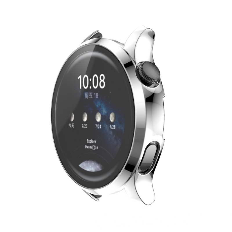Schutzhülle für Huawei Watch 3 / 3 Pro, Hart-PC-Hülle mit Displayschutzfolie, gehärtetes Glas, Zubehör für Huawei Watch3 Pro_voghion.com