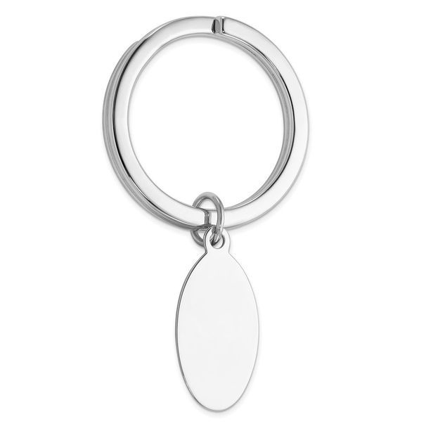 Sterling Silver Rhodium-plated Key Chain_voghion.com