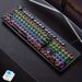 YinDiao Chiamante Meccanico 104 Tasti Asse Verde Retroilluminato Ufficio E-Sport Tastiera da Gioco Cablata USB Desktop Computer Notebook_voghion.com