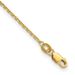 14K 10 Inch 1.4mm Diamond-cut Round Open Link Cable With Lobster Clasp Anklet_voghion.com