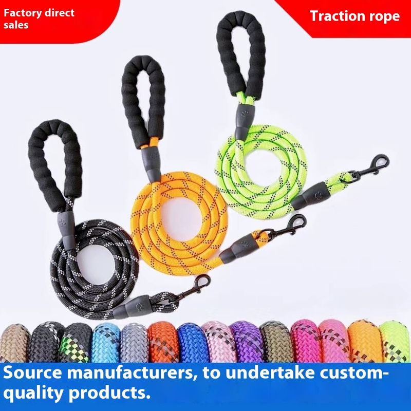 Patlamaya dayanıklı yansıtıcı evcil hayvan tasması, zincir, yürüyüş ipi, büyük ve orta boy köpek tasması_voghion.com