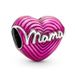 Jewelry Findings & Components Classic Pink Mom Pendant Alloy Happy Birthday Beaded DIY Bracelet_voghion.com