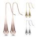Boucles d'oreilles pendantes minimalistes en acier titane, style vent froid, tendance et créative_voghion.com