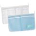Borse portaoggetti multiuso da appendere, organizer in tessuto non tessuto da 15x22 cm per cucina e bagno, design moderno salvaspazio (bianco/blu)_voghion.com