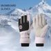 Winter Ski Gloves For Men And Women, Outdoor Cycling, Waterproof, Touch Screen, Non Slip, Plush, Thickened, Cold Proof And Warm Gloves_voghion.com