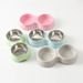 Ciotole doppie in acciaio inossidabile per cani e gatti - Base antiscivolo - Perfette per cibo e acqua - Facili da pulire_voghion.com