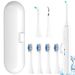 Rechargeable Electric Power Toothbrush - 6 Pcs Heads, 3 Modes And 2 Min Timer Smart Electric Toothbrushes, Compatible With Philips Sonicare Brush Head_voghion.com