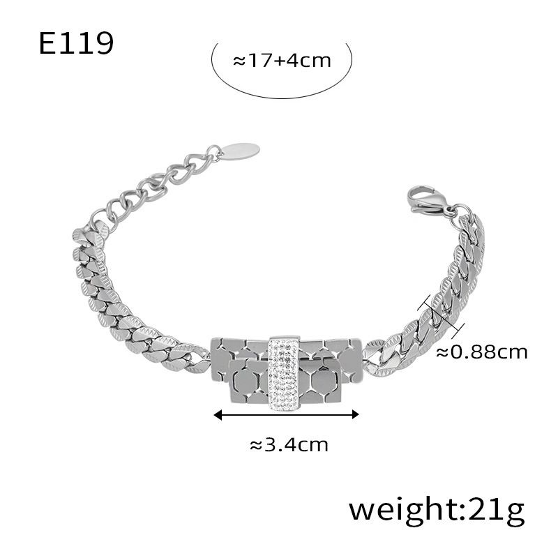Fashionable Y letter inlaid zircon pendant necklace for women French light luxury titanium steel plated   real gold clavicle chain jewelry_voghion.com