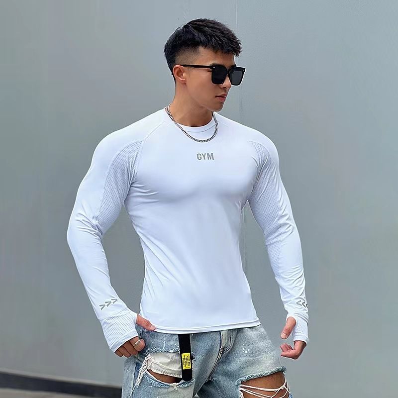 Men's Clothing Fitness Pants High Elastic Training Trousers Tight Pants Quick Drying Sports Pants_voghion.com