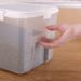 Big Size Transparent Plastic Rice Storage Box Jar Container Cans For Bulk Cereals For Kitchen Organizer Boxes Accessories_voghion.com