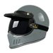 3C-zertifizierter Retro-Integralhelm für Motorradfahrer – Doppelvisier (klar/getönt), klassische ABS-Schale, verstellbare Passform (M-XXL)_voghion.com