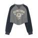 HeyHenry 2023 Autumn College Style Loose Short Sweatshirt For Women With Printed Letters Long Sleeve T-Shirt V-Neck Top_voghion.com