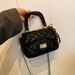 Beibei Shangpin 2024 Neue Stil Mode Trendy Lingge Kette Schnalle Handheld Eine Schulter Diagonal Straddle Tasche_voghion.com