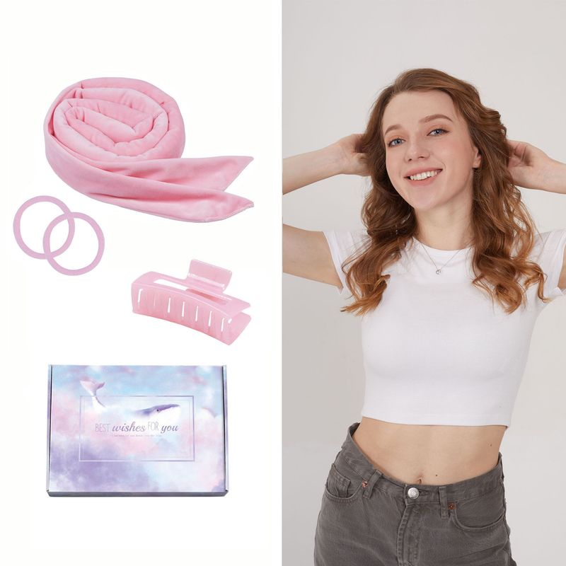 Bow Lazy Heatless Lockenstab Leopardenmuster Schlaf-Lockenartefakt Big Wave Seiden-Baumwoll-Lockenstab_voghion.com