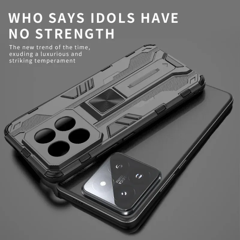 Coque magnétique antichoc pour Xiaomi 13 12T 11T 10T Pro Capa pour Mi 14 Ultra 12 11 Lite 5G avec support en PC rigide_voghion.com