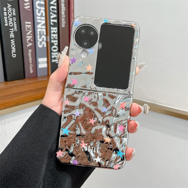 For Oppo Find N2 N3 Flip Cute Heart Star Soft Wrist Bracelet Phone Case Cover_voghion.com