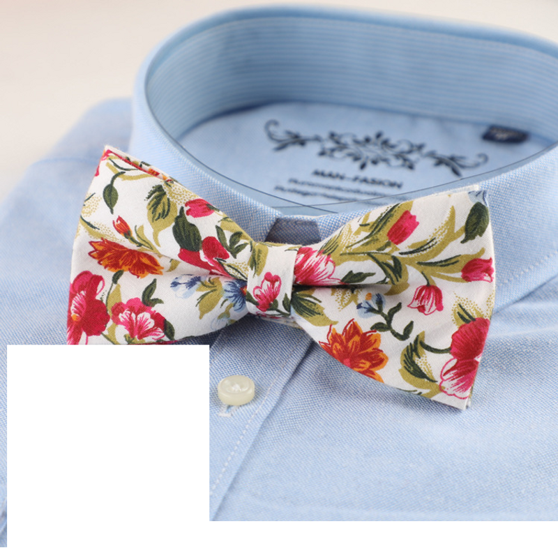 Men's bow tie Korean style casual fashion floral double-layer cotton bow tie cross-border supply Shengzhou manufacturer in stock_voghion.com