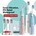 Electric Toothbrush – 6 Modes, Soft Bristles, USB Rechargeable, Fun Colors (Pink/White/Blue, Battery Or Charging Version, Extra Brush Heads Included)_voghion.com