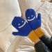 Cute Cartoon-style Smiling Knitted Gloves For Girls In Winter, Korean Version Of Student Cycling Halter-neck Warm Woolen Gloves_voghion.com