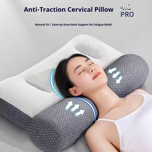 Cuscino anti-trazione giapponese lavorato a maglia, cuscino cervicale per vertebra, cuscino per hotel, casa, dormitorio per studenti, cuscino per dormire di lato, all'ingrosso_voghion.com