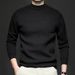 New Autumn Solid Color Half Turtleneck Slim Fit Sweater For Men Youth Base Shirt Men's Clothing_voghion.com