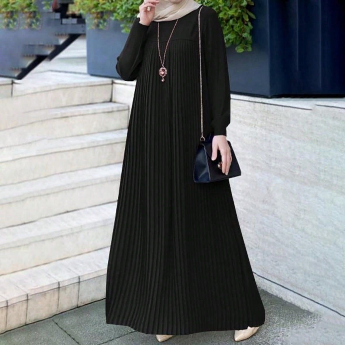Muslim 2025 New Dress Women's Clothing Finale Long Skirt Elegant And Fashionable_voghion.com