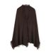 Manufacturer Wholesale Skin-Friendly Soft 100% Australian Wool Knitted For Women Warm Tassel Ruffle Shawl Scarf_voghion.com