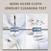 5-Piece Set Of Jewelry Polishing And Cleaning Cloth, 6 X 4 Inches In Size, With A 3ml Silver Washing Water Bottle And 2 Silver Cotton Swabs_voghion.com