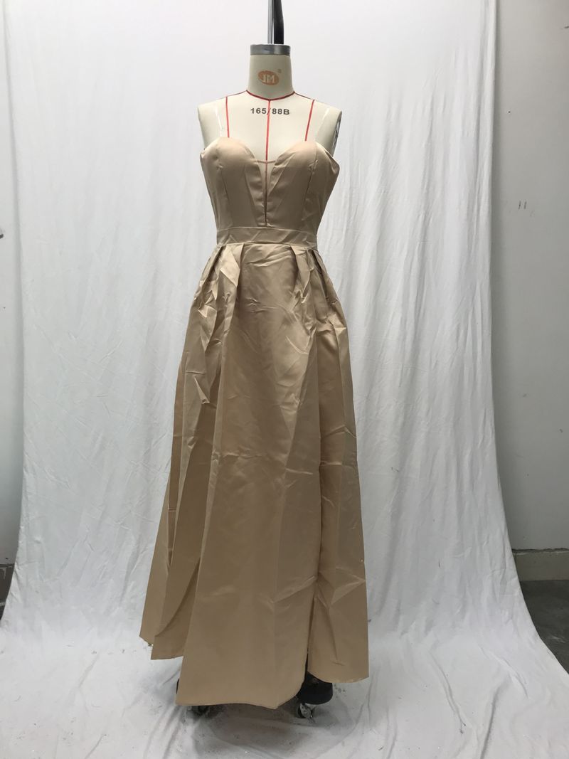  Abbigliamento da donna Abito da sposa sexy con gonna lunga con spacco a V profondo_voghion.com