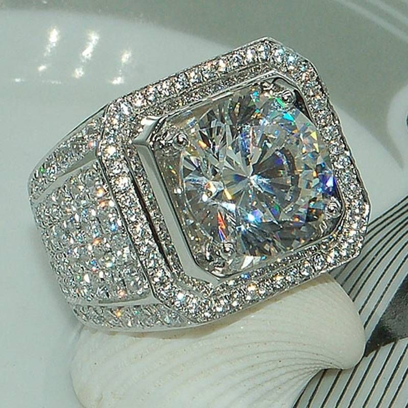 Bagues de mode unisexes à vendre, nouvelles bagues en diamant pour hommes autoritaires, bagues entièrement serties de micro-diamants_voghion.com