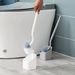 Toilettenbürstenset mit Halter – Flexible, weiche Borsten, langer Griff für gründliche Reinigung (Weiß/Blau/Grau, 1er-Pack oder Set mit Sockel)_voghion.com