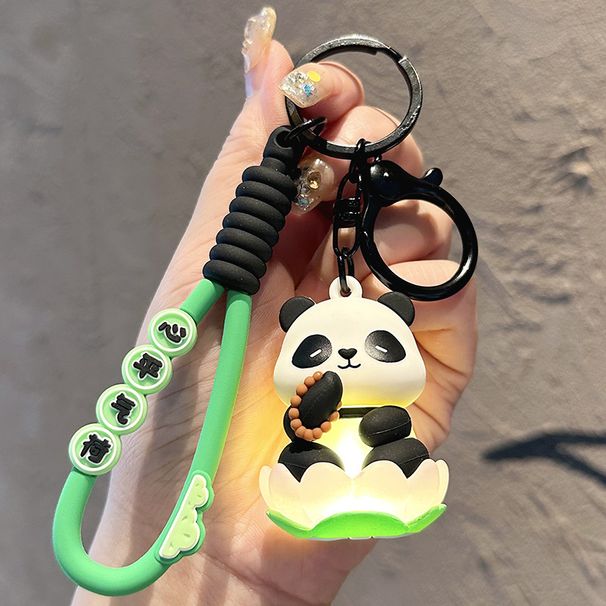 Portachiavi con ciondolo a forma di panda, ciondolo a forma di borsa per legna da ardere, ciondolo a forma di coppia per auto_voghion.com