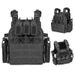 Tactical Vest With Quick-Release System – Military & Airsoft Molle Plate Carrier, Adjustable For Outdoor Training & Combat Simulation_voghion.com