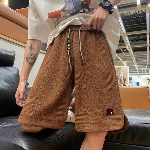 Men's Clothing Retro Sports Shorts For Boys Summer New Style Casual Loose Trendy Five Point Pants For Men_voghion.com