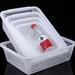 Plastic Rectangular Thickened Hollow Mesh Vegetable Washing Draining Fruit Storage Basket Large Commercial Use_voghion.com